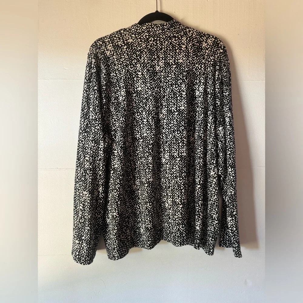 Talbots 3X woman’s Pointe knit minimalist classic capsule wardrobe blouse - Picture 5 of 8